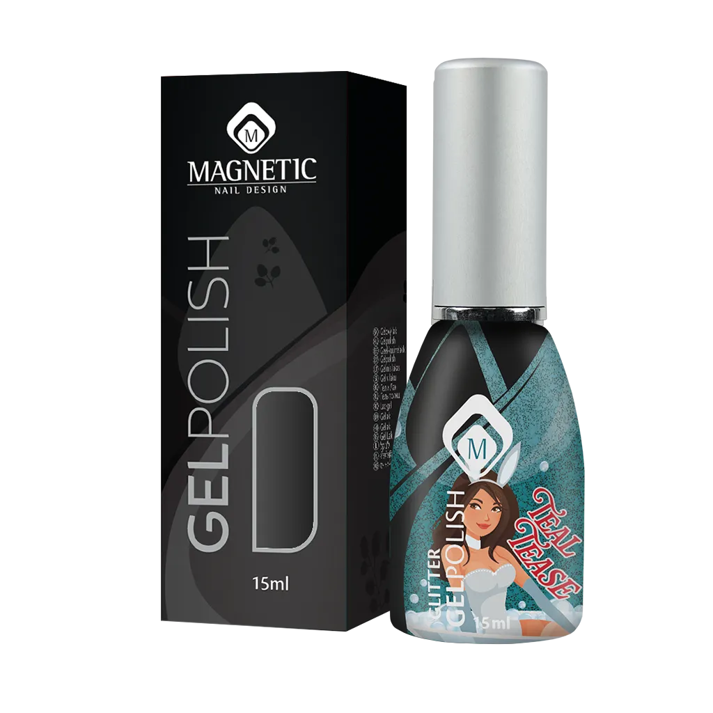1033580 Gelpolish Teal Tease  Glitter 15ml