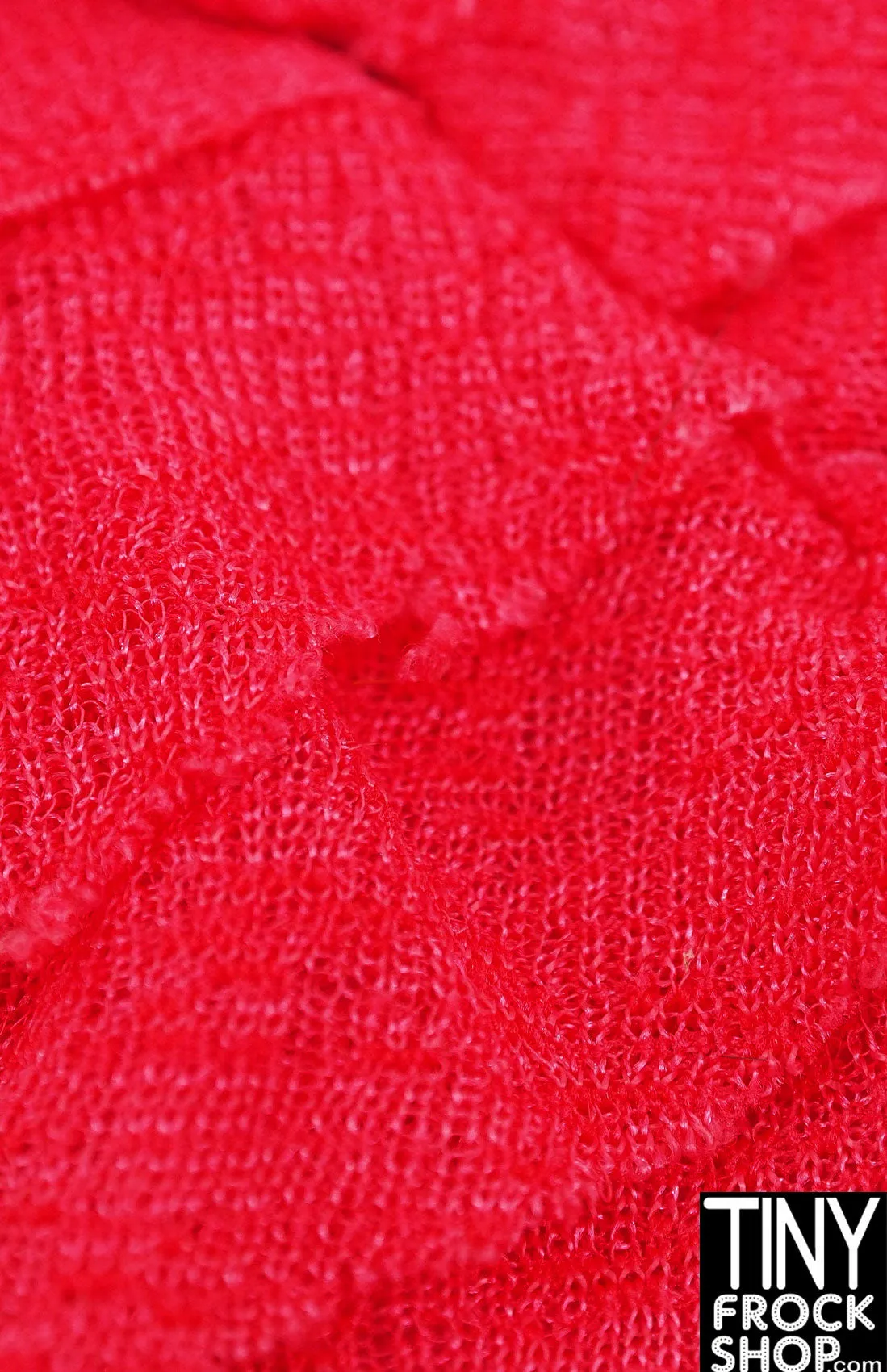 12" Fashion Doll Hot Pink Knit Raw Edged Dress