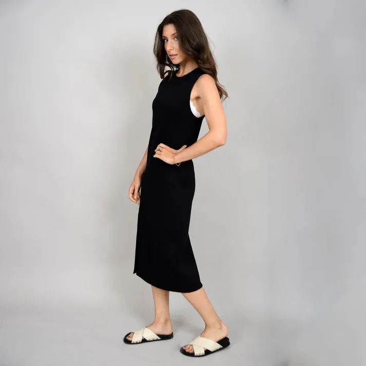 Adina Soft Knit Sleevless Midi Dress - RD