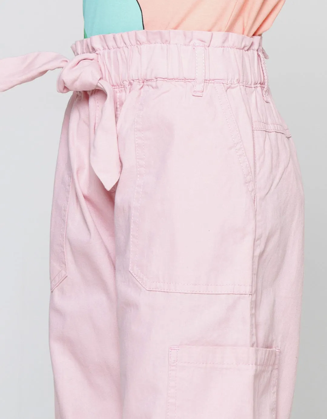 Aero Woven Wideleg Pinggang Pita Celana Panjang Anak Perempuan