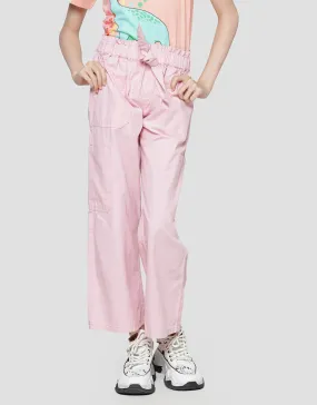 Aero Woven Wideleg Pinggang Pita Celana Panjang Anak Perempuan