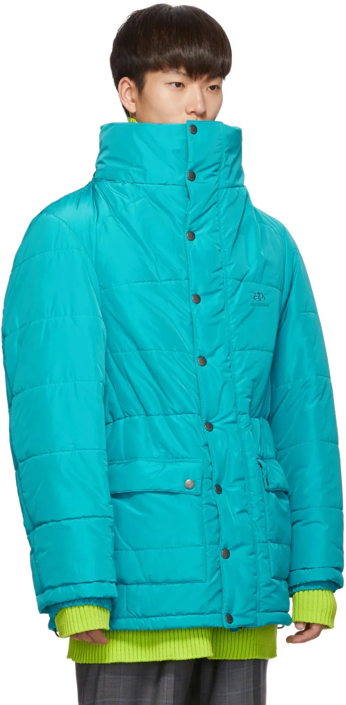 Balenciaga Blue Incognito Parka