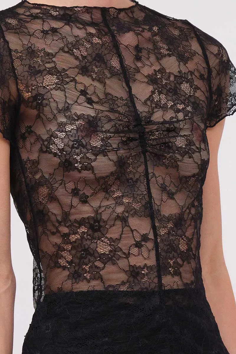Beau Lace Cap Sleeve Top