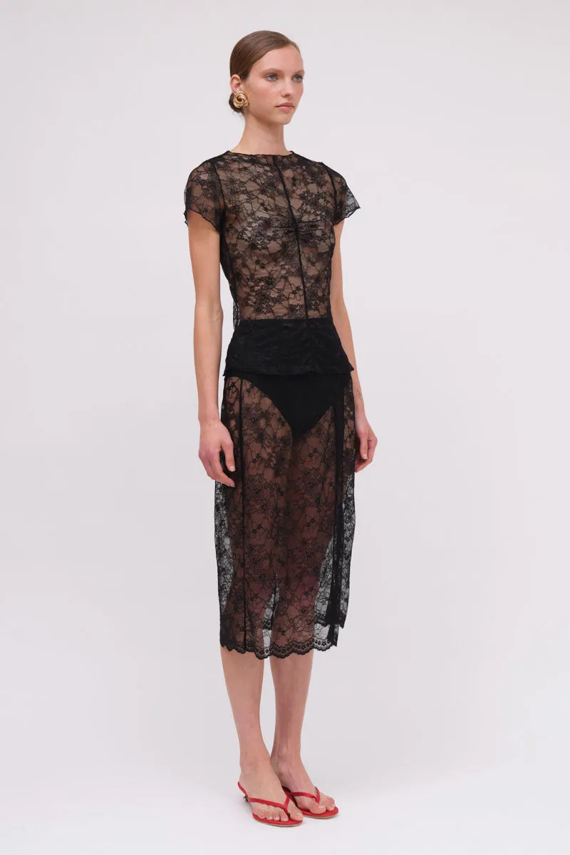 Beau Lace Cap Sleeve Top
