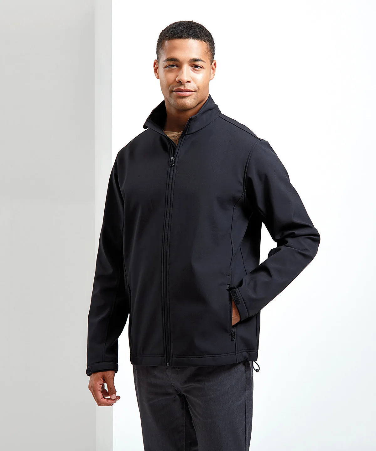 Black - Windchecker® printable and recycled softshell jacket