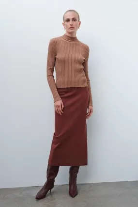 Brown Long Skirt