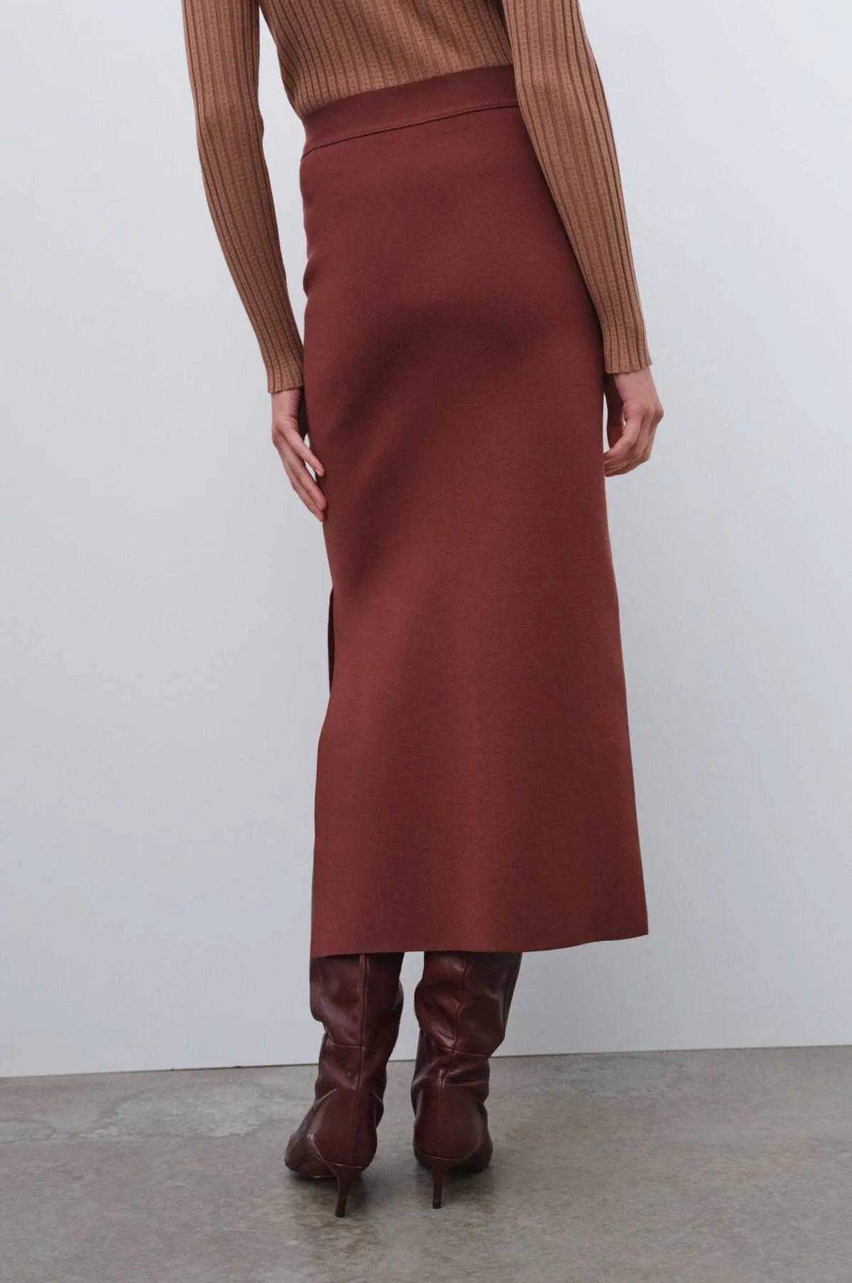 Brown Long Skirt
