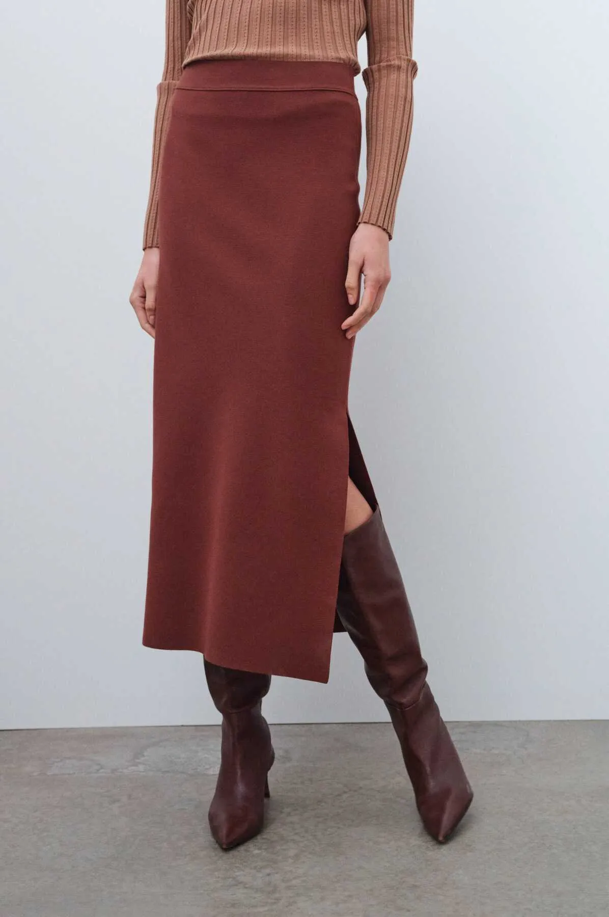 Brown Long Skirt