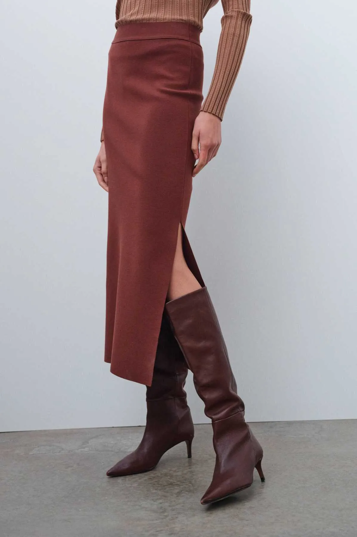 Brown Long Skirt