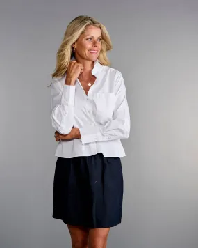 Claridge   King - The Crop in Crisp White: S