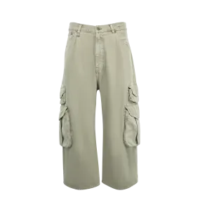 Cropped Multi Pocket Cargo Pants (Mens)