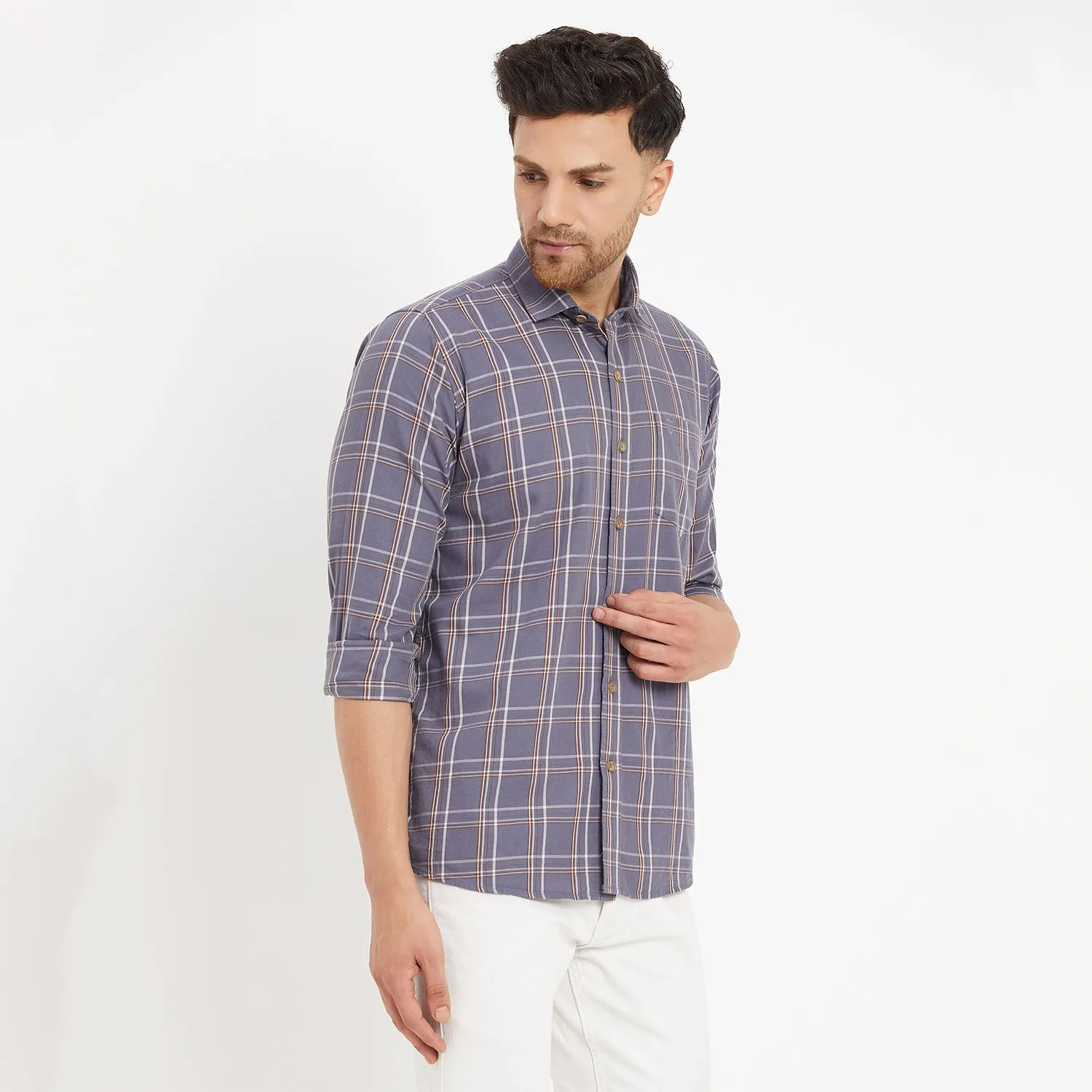 Duke Stardust Men Full Sleeve Cotton Shirt (SDO8CKTV)