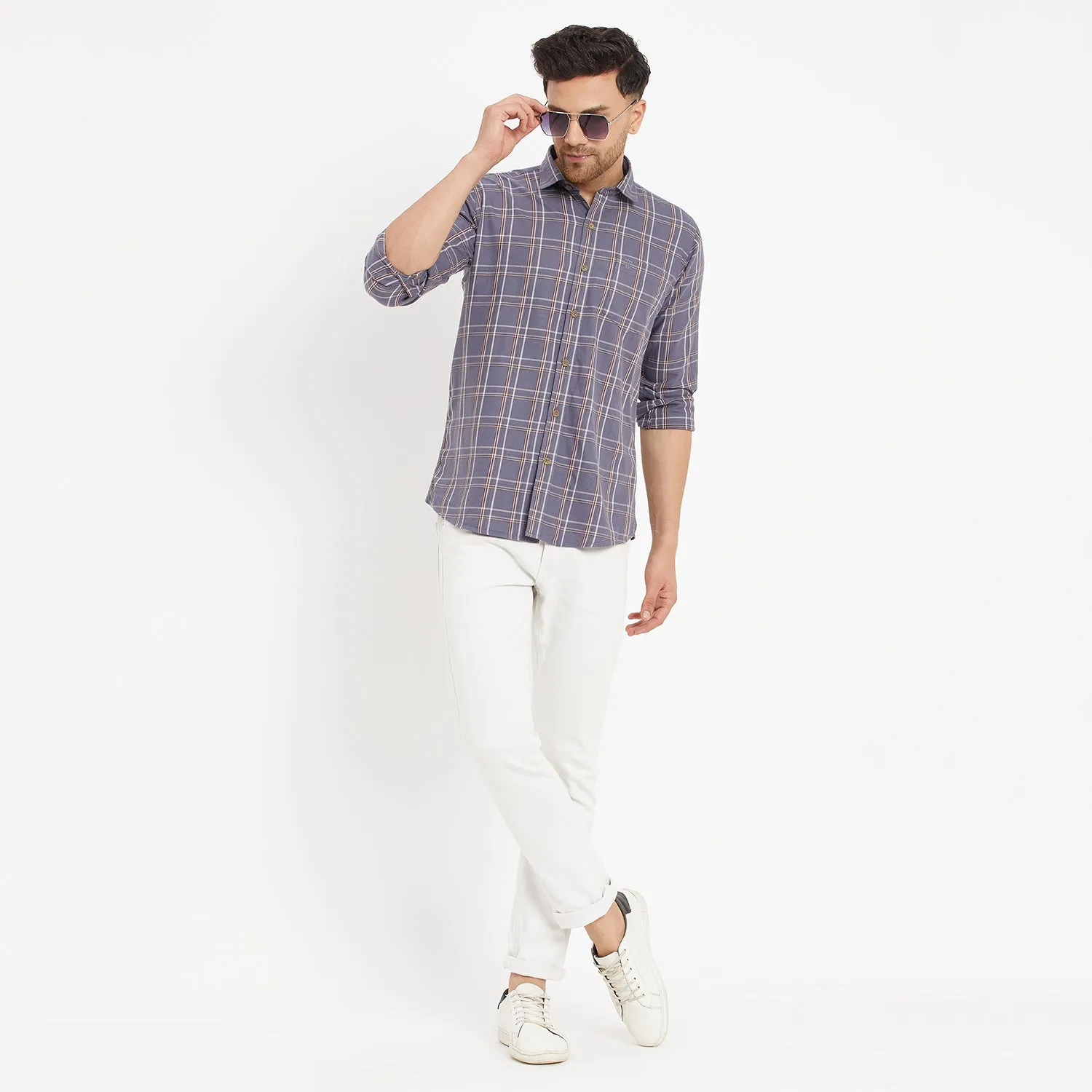 Duke Stardust Men Full Sleeve Cotton Shirt (SDO8CKTV)