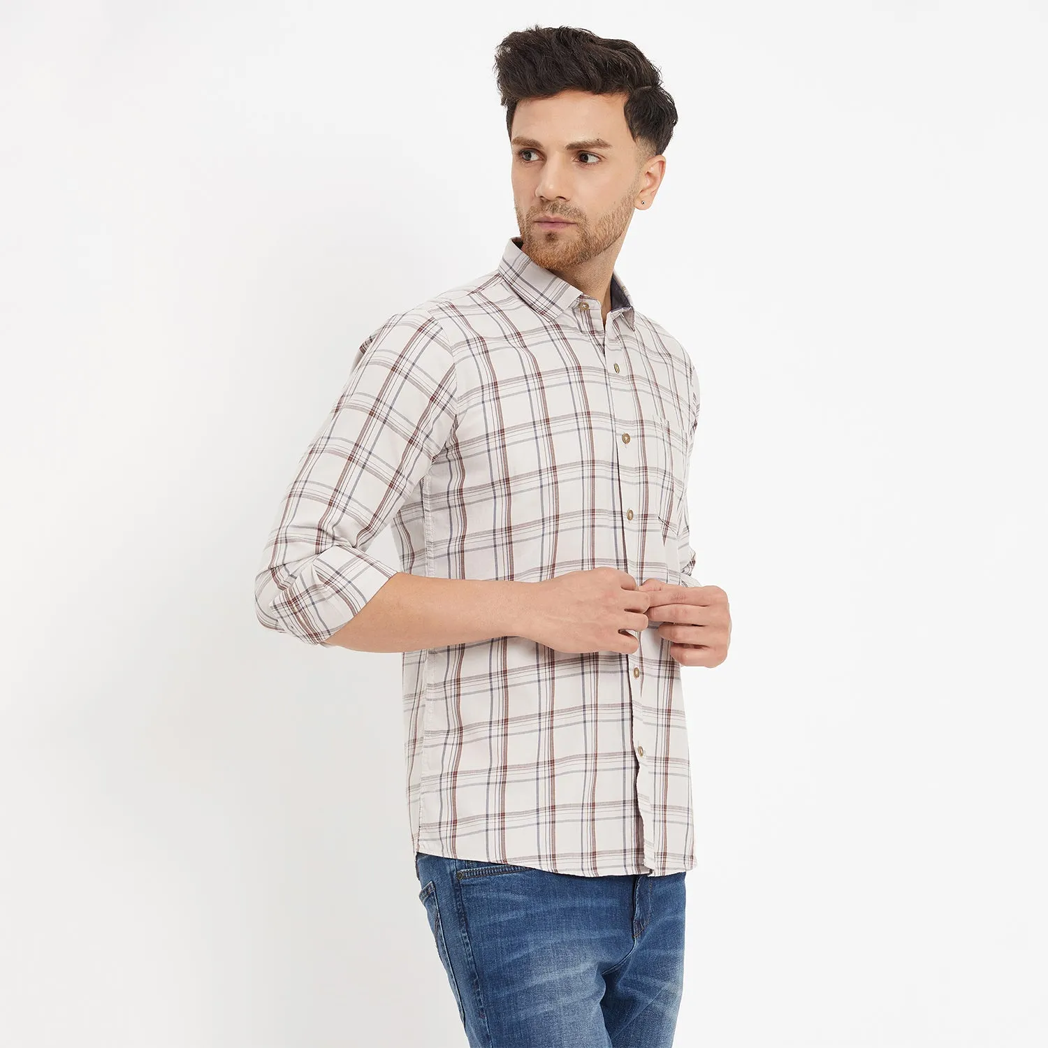Duke Stardust Men Full Sleeve Cotton Shirt (SDO8CKTV)