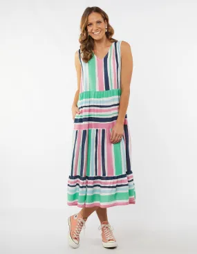Elm Margarita Stripe Midi Dress