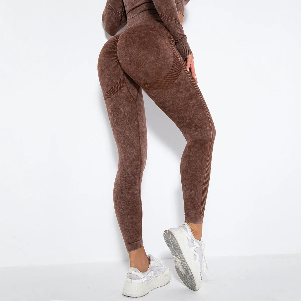 Fashion Sexy Peach Hip Wicking Yoga Leggings