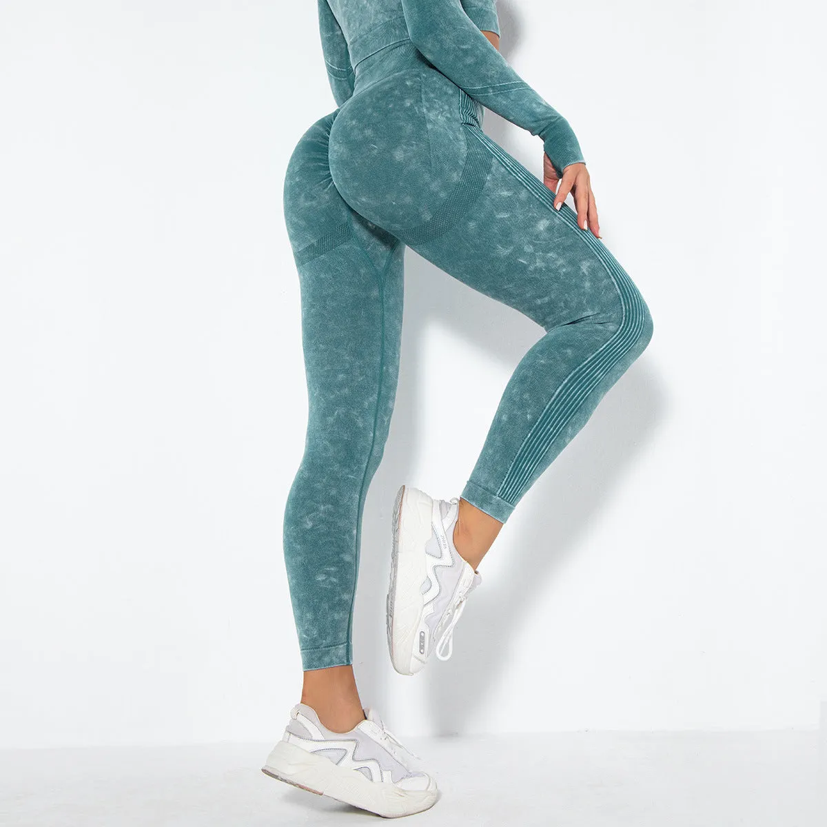 Fashion Sexy Peach Hip Wicking Yoga Leggings