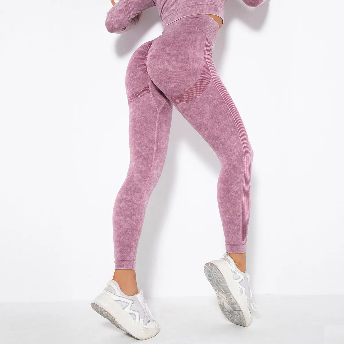 Fashion Sexy Peach Hip Wicking Yoga Leggings