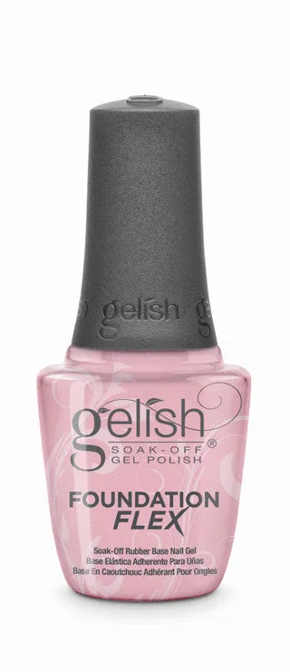Gelish Foundation Flex Soak-Off Rubber Base Nail Gel, Light Nude, 15 mL | .5 fl. Oz.  #1148017