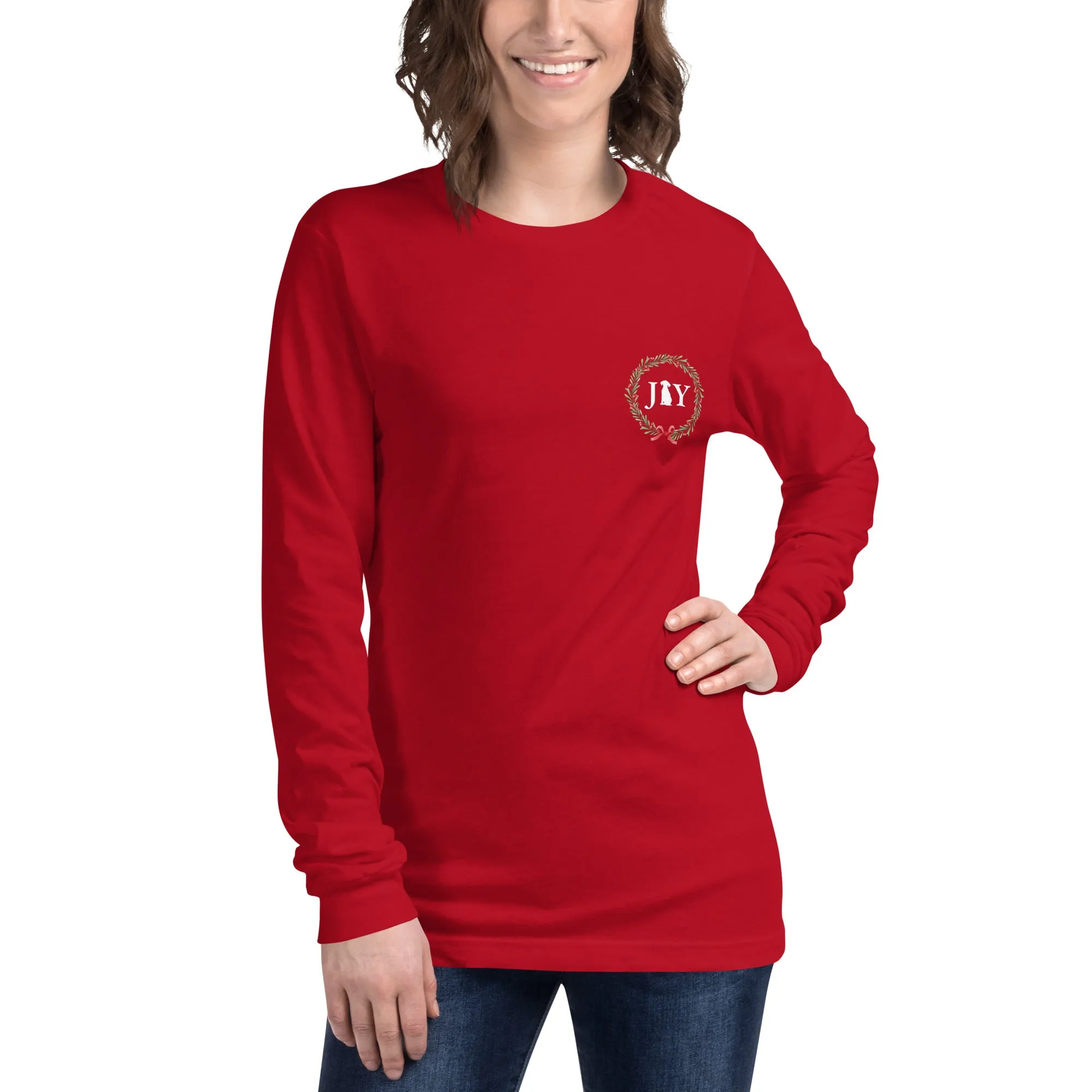 Joy Wreath Long Sleeve Tee