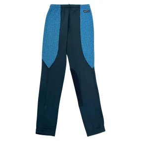 Kerrits Performance Knee Patch Tights in Blue Houndstooth - Children's Medium