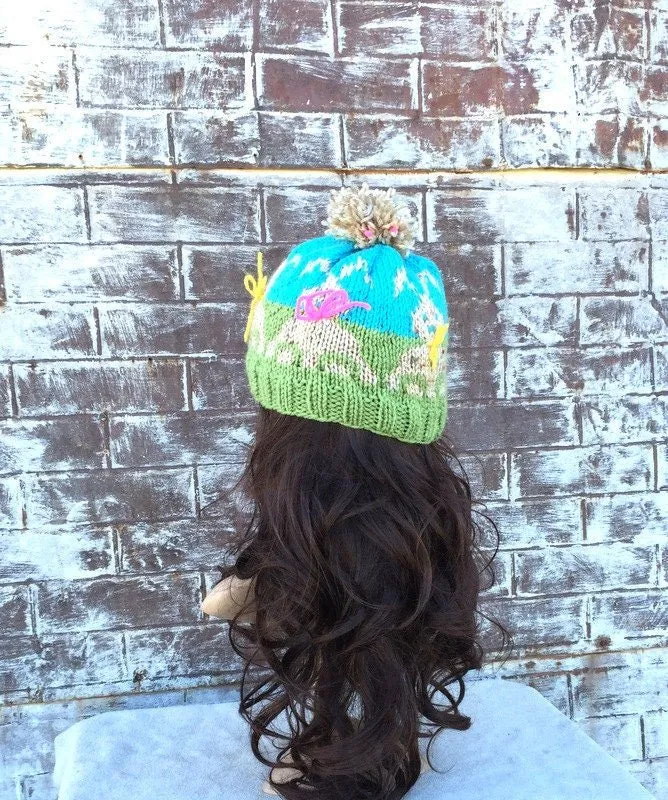 Kids Knit Bunny Hat Easter Bunny Hat Bunny Beanie