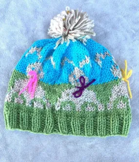 Kids Knit Bunny Hat Easter Bunny Hat Bunny Beanie