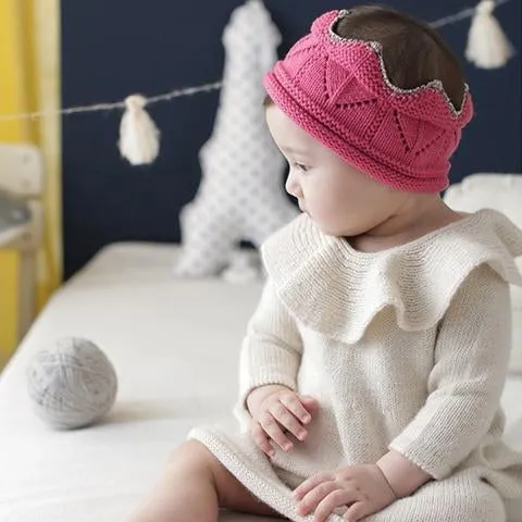 Knitted Crown Pink