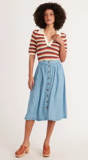 Marine Layer Mila Midi Skirt