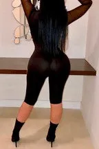 Mesh Panel Romper