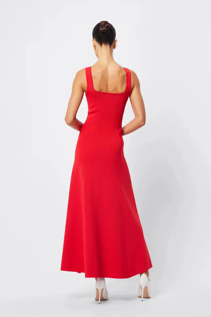 MOSSMAN - Monaco Maxi Dress RED
