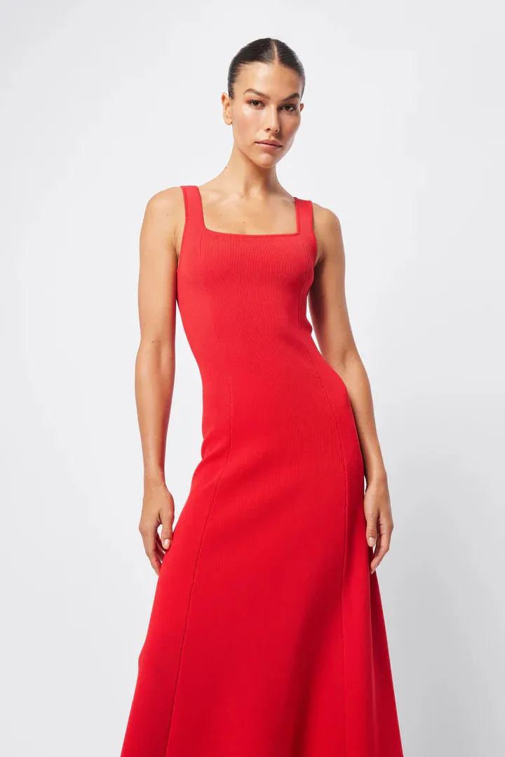 MOSSMAN - Monaco Maxi Dress RED