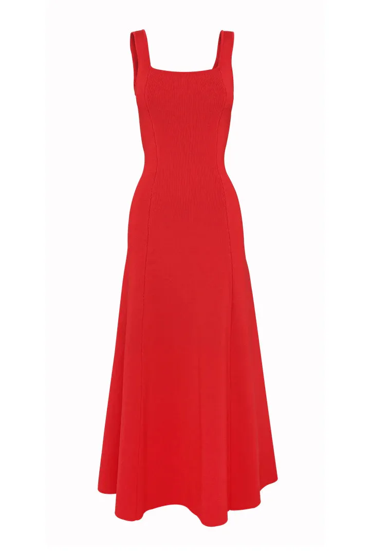MOSSMAN - Monaco Maxi Dress RED