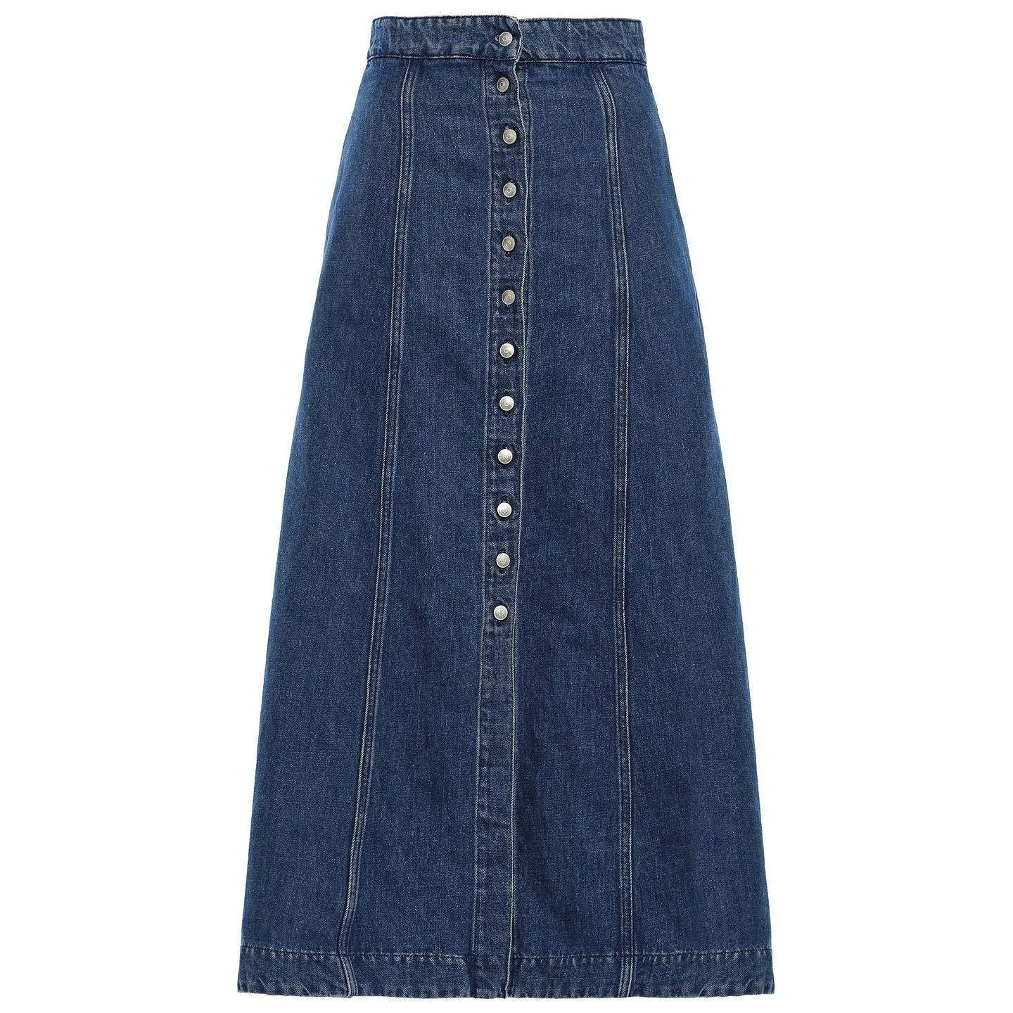 NWT- Acne Studios Button Front Flared Midi Skirt - Size XS