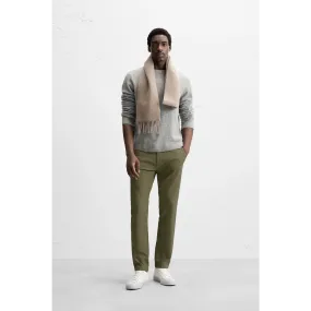Olive Green Slim Fit Chinos