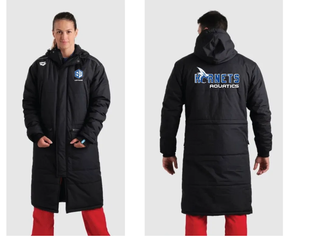 Sanger West  Black Team Parka - Personalized