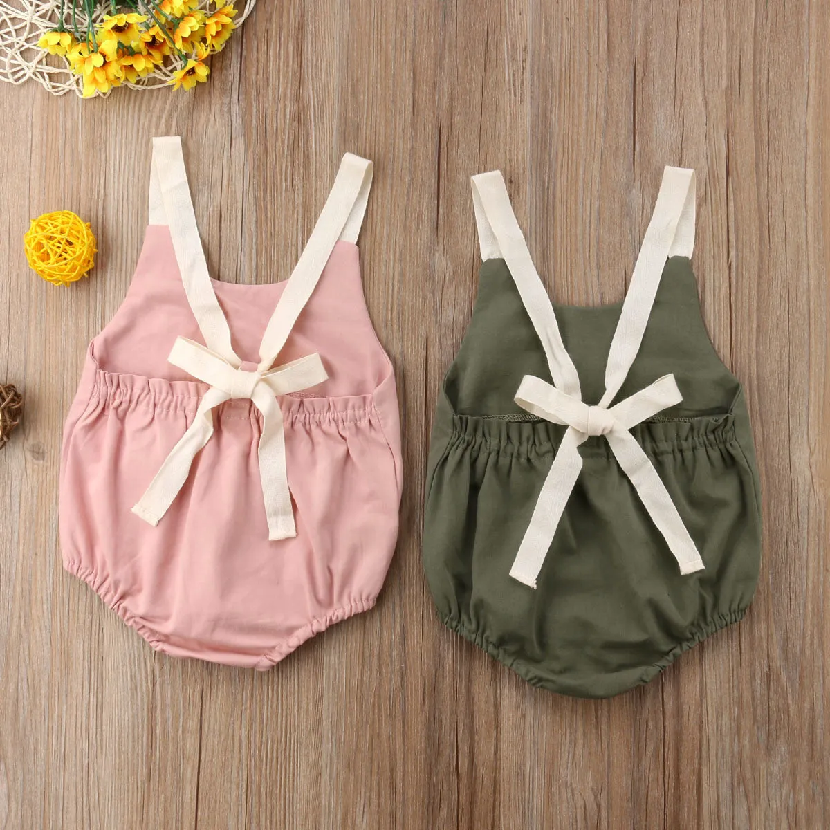 Summer Infant Backless Bowknot Romper - GlamzLife