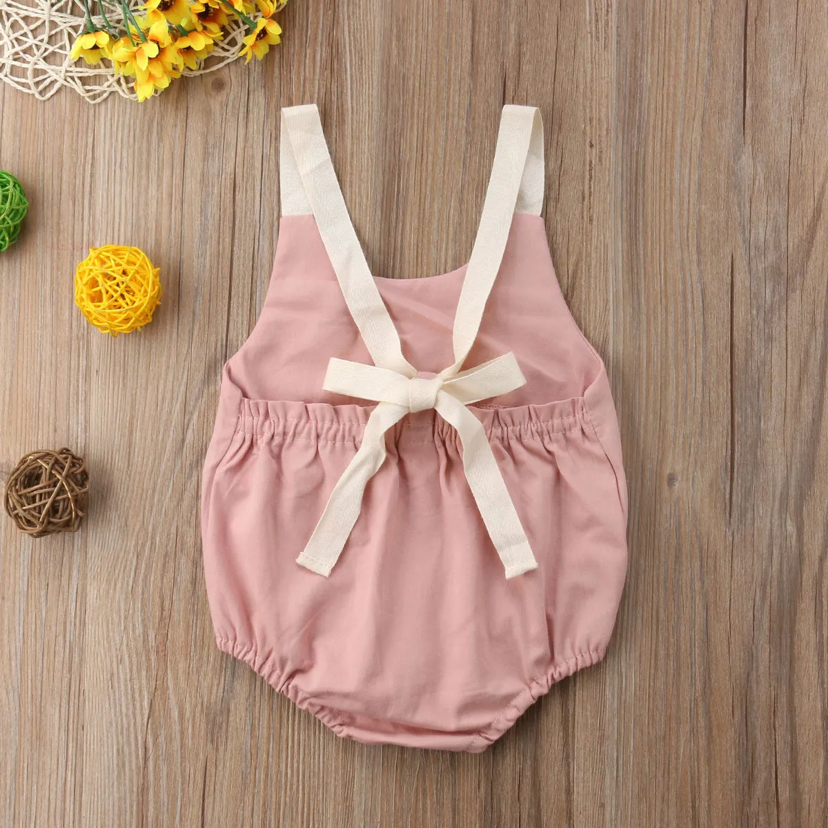 Summer Infant Backless Bowknot Romper - GlamzLife
