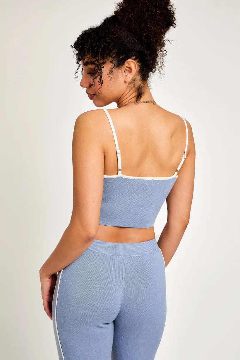 Sweater Crop Top w/ High Waisted Pants