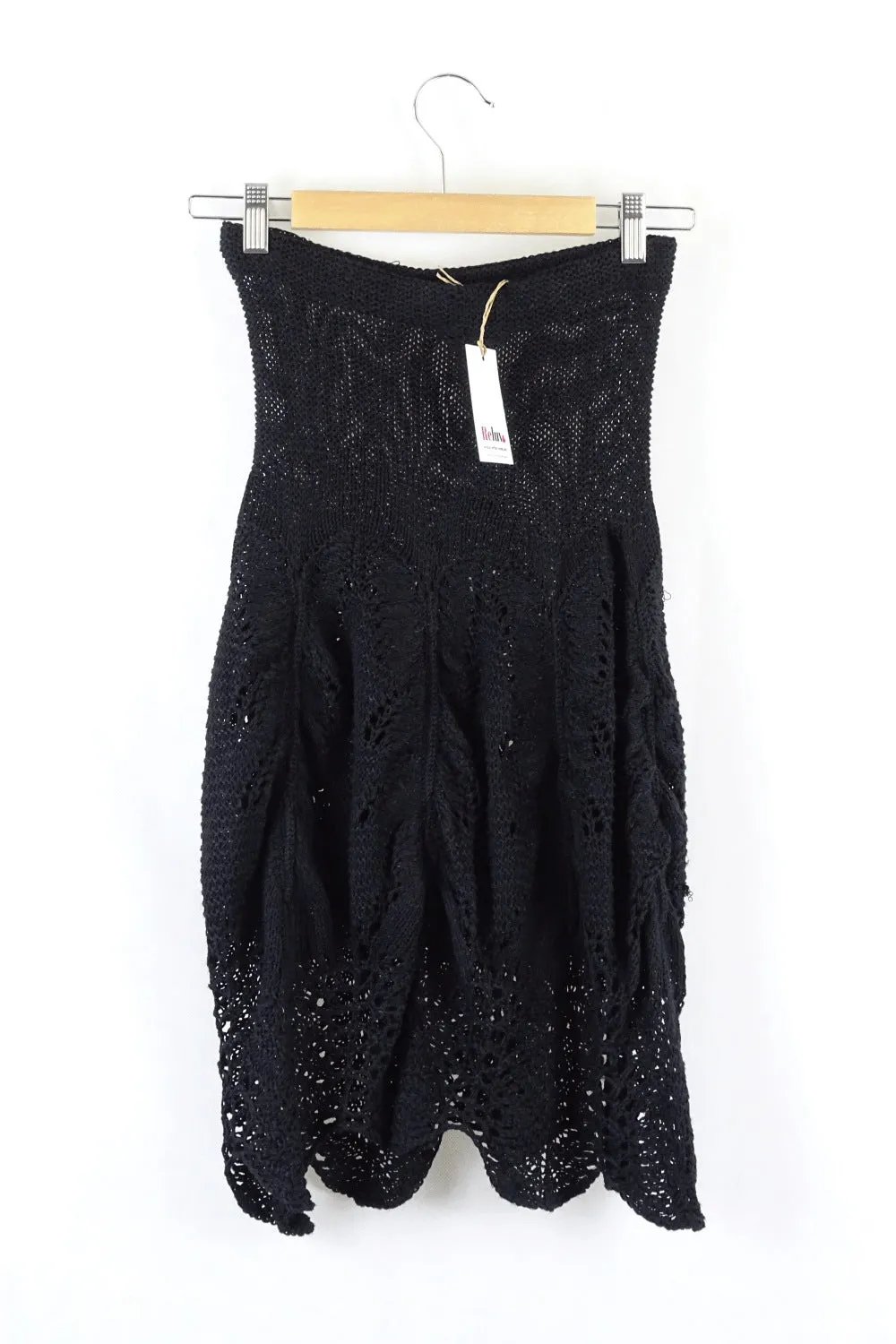 T.L Woods Black Knit Dress Size 1