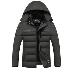 Tommy™ brandwerende parka winterjas met blauwe logoprint