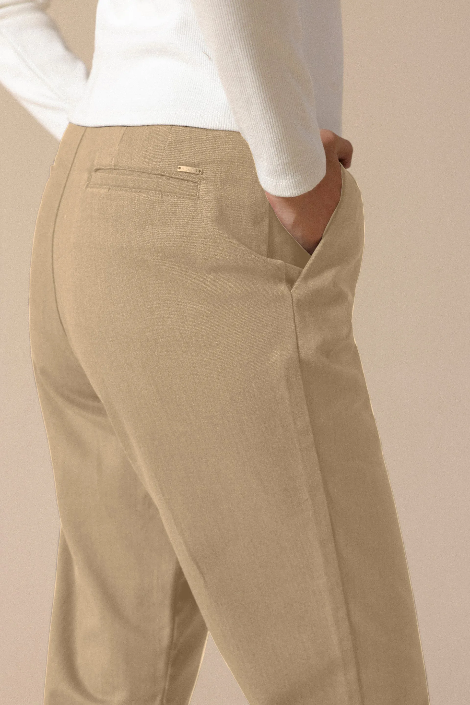 Ultra-Soft Cropped Chinos
