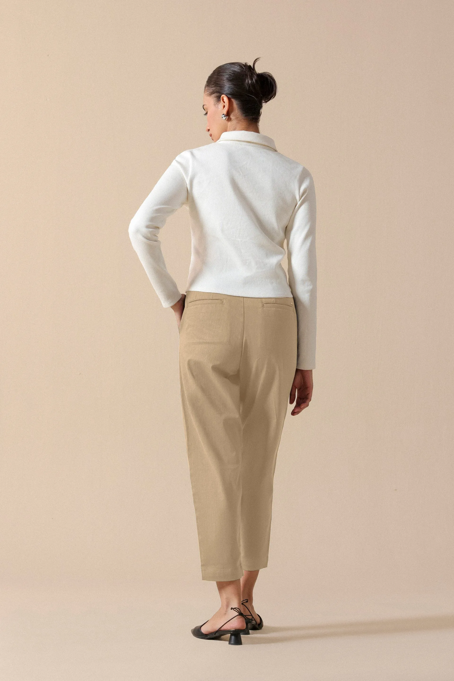 Ultra-Soft Cropped Chinos
