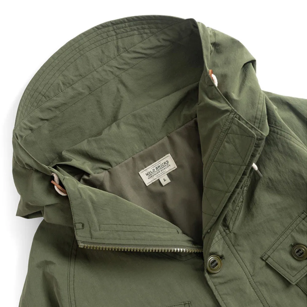 Wildbricks Olive Green Ripstop Mountain Parka